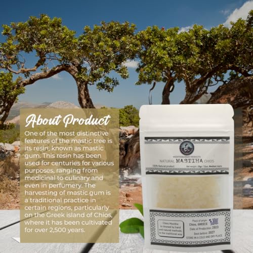 Organic Mastiha Chios 20G – 100% Natural Greek Mastic Gum, Gluten-Free & Sugar-Free Vegan Resin from Greek Farmers, Authentic Mastiha Tears for Daily Use - image 5
