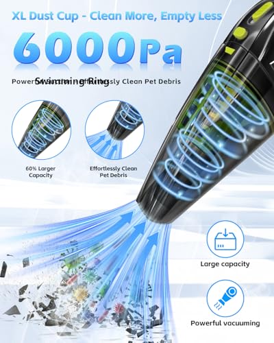Image of Guinea Pig & Rabbit Poop Vacuum: Extended Capacity Cordless Cleaner for Pet Cages - Tackle Daily Messes of Guinea Pig, Bunny, Bird, Reptile & Other Small Animals - Black