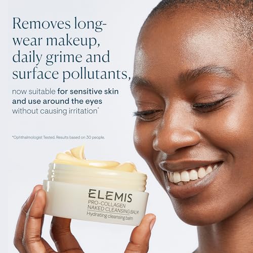 Image of ELEMIS Pro-Collagen Cleansing Balm Makeup Remover, Hydrating Facial Cleanser, Oil Cleanser, Oil Makeup Remover, Deep Cleanse