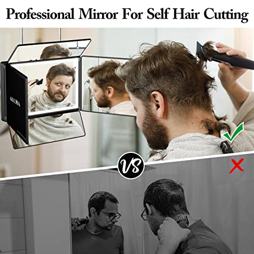 Alljia 5 Way Self Hair Cutting for Man, Adjustable Telescoping Hooks - Image 4