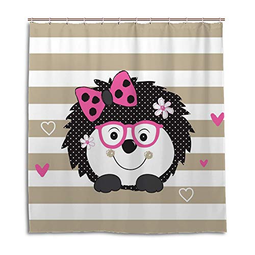 Rideau de douche imperméable en tissu polyester pour baignoire 150x180 - 5