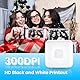 vretti Mini-Thermo-Etikettendrucker, 300DPI Taschendrucker kompatibel mit Android & iOS, kabelloser Taschendrucker für iPhone Arbeitsauflistung, Notizen, Journal, Reisen