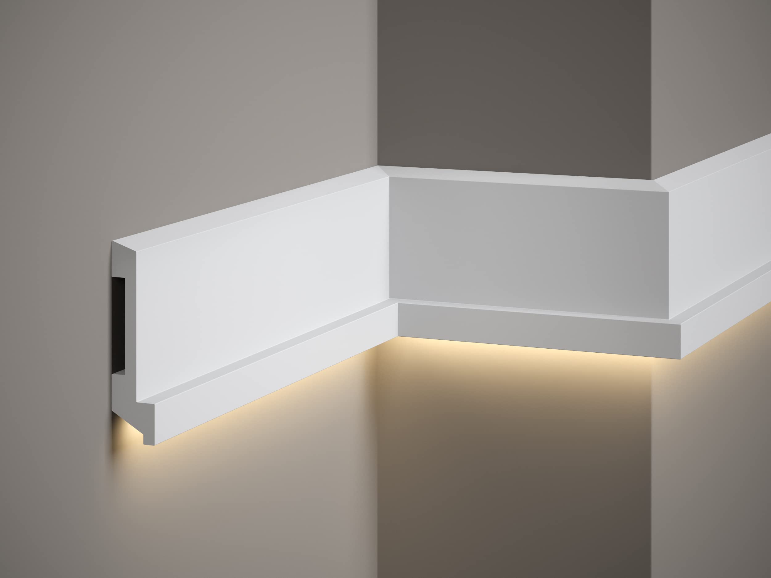 Mardom Decor MD025 - Battiscopa per pavimento, 200 x 11,0 x 2,7 cm