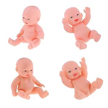 Amazon | 2ピース4インチのライーの赤ちゃん人形双子 - ビニール