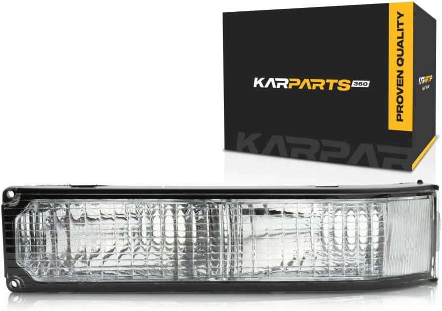 CarLights360: For 1988-2000 Chevy GMC C2500 Turn Signal/Parking Light Assembly Driver and Passenger Side Pair | GM2520104 GM2521104 Vehicle Trim: w/Sealed Beam Headlamp