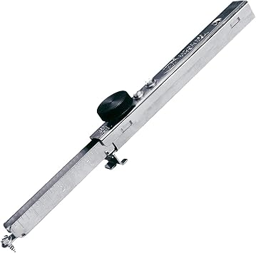 Malco A60 Adjustable Sheet Metal Scribe 1/4" to 12-1/2" Range, 1/8" Graduations | Zip-In Replaceable Point | Strip-Proof Knob | HVAC, Roofing & Fabrication | Pocket Size | Made in USA
