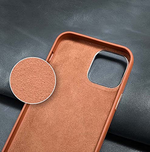 Étui cuir iPhone 13 marron pour protection quotidienne chic - 5
