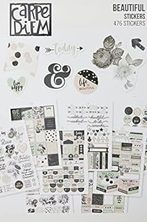 Simple Stories Carpe Diem Beautiful Stickers, Paper, Multi-Colour, 20.9 x 14 x 0.4 cm