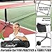 Aoneky Portable Pickleball & Tennis Practice Net - No Tools Easy Setup in Minutes, 10ft Freestanding Net for Driveway, Backyard, Indoor, Outdoor Use, Includes Carry Bag