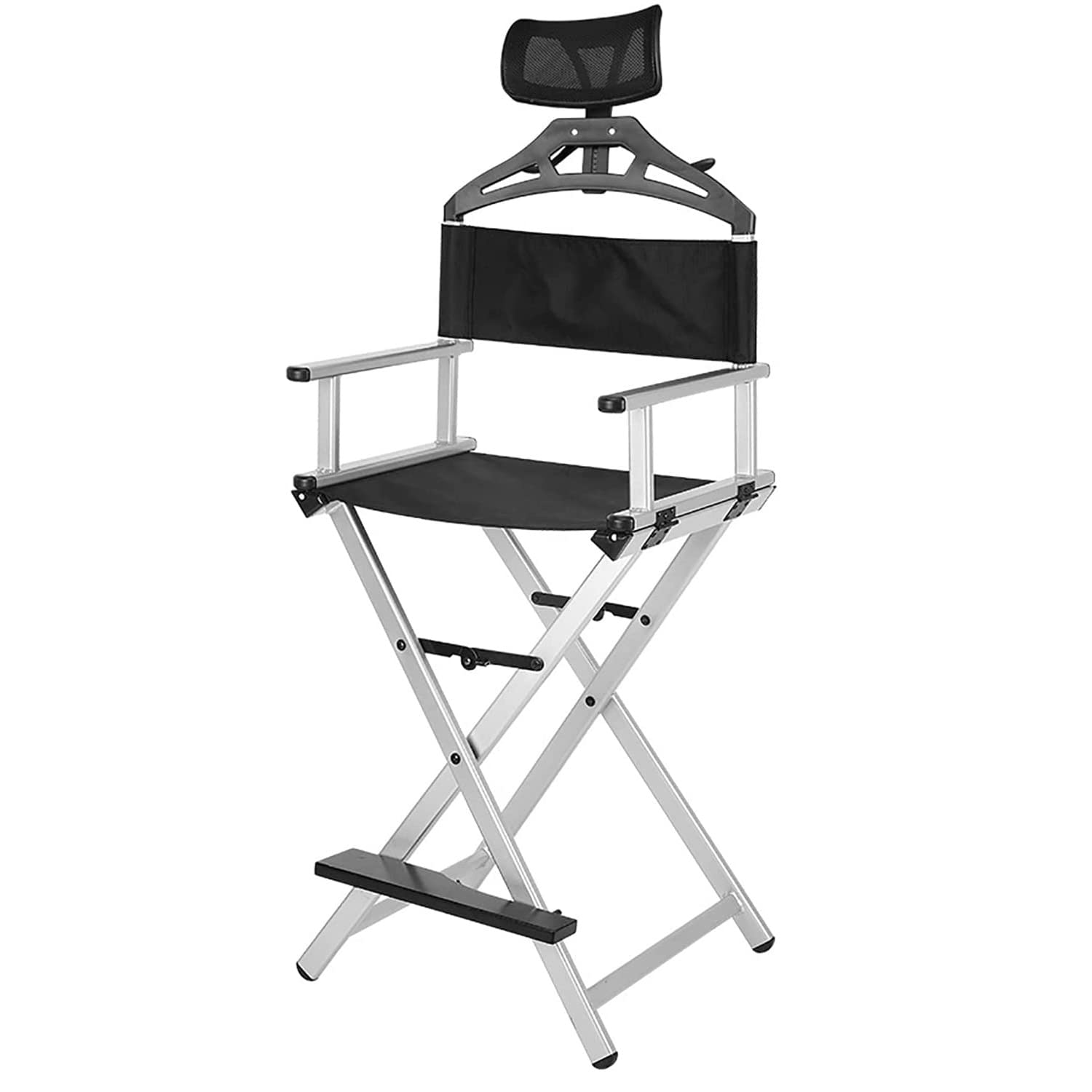Silla de Maquillaje Sillas de Camping Plegables para Adultos Sillas de Director portátiles de Aluminio Soporta hasta 330 Libras Silla de Artista Profesional