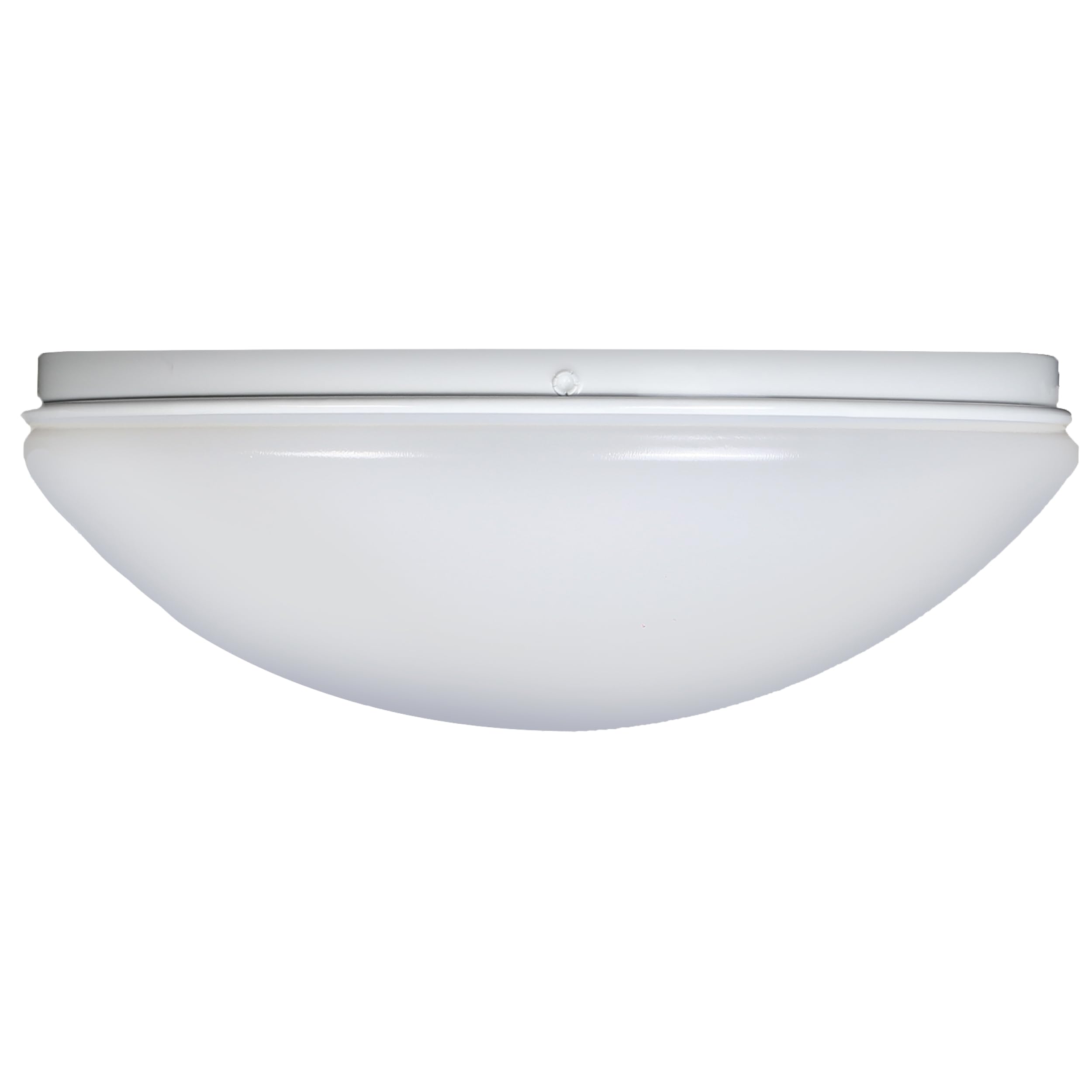Designers Fountain EnviroLite Flush Mount Ceiling Light, 11 Inch LED Round Glass Lighting Fixture for Kitchen, Bedroom, Bathroom, and Hallway, White, EV1011C5C-06