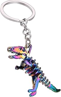 Dinosaur Keychain for Men Boyfriend Husband Gifts, Metal Dinosaur Cool Unique Keychains