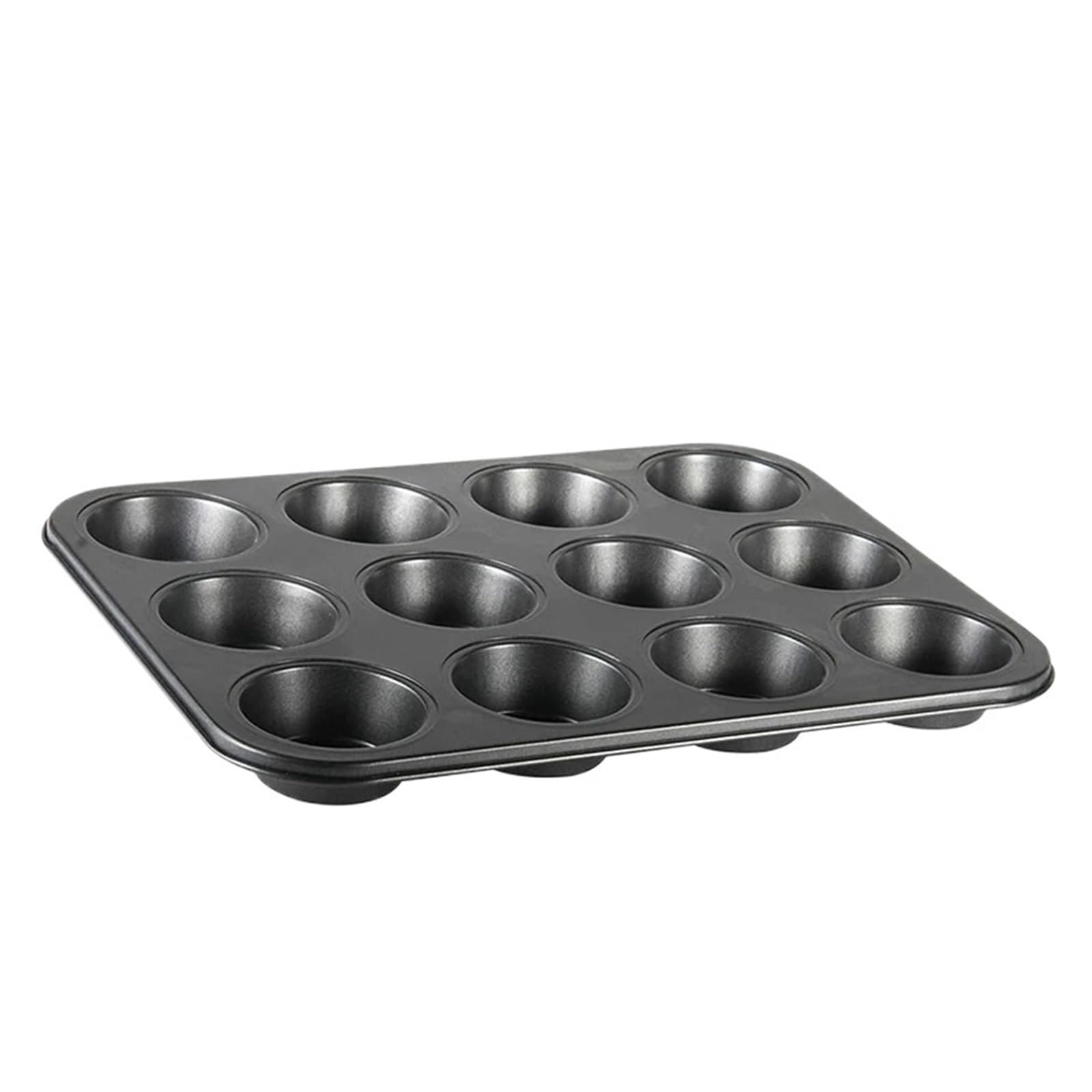 Plateau à muffins, moule cupcakes, moules antiadhésifs en acier au carbone de 12 tasses