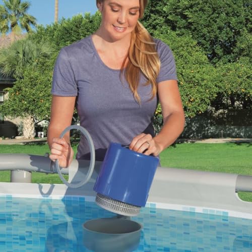 Miniatura 8 de Bestway 58233 - Skimmer De Superficie Bestway Para Piscina Desmontable Con Depuradora De Cartucho De 2.006 L H Fácil De Limpiar Y Colocar Pvc Anticorrosión, Multicolor, 49x20.6x64 Cm