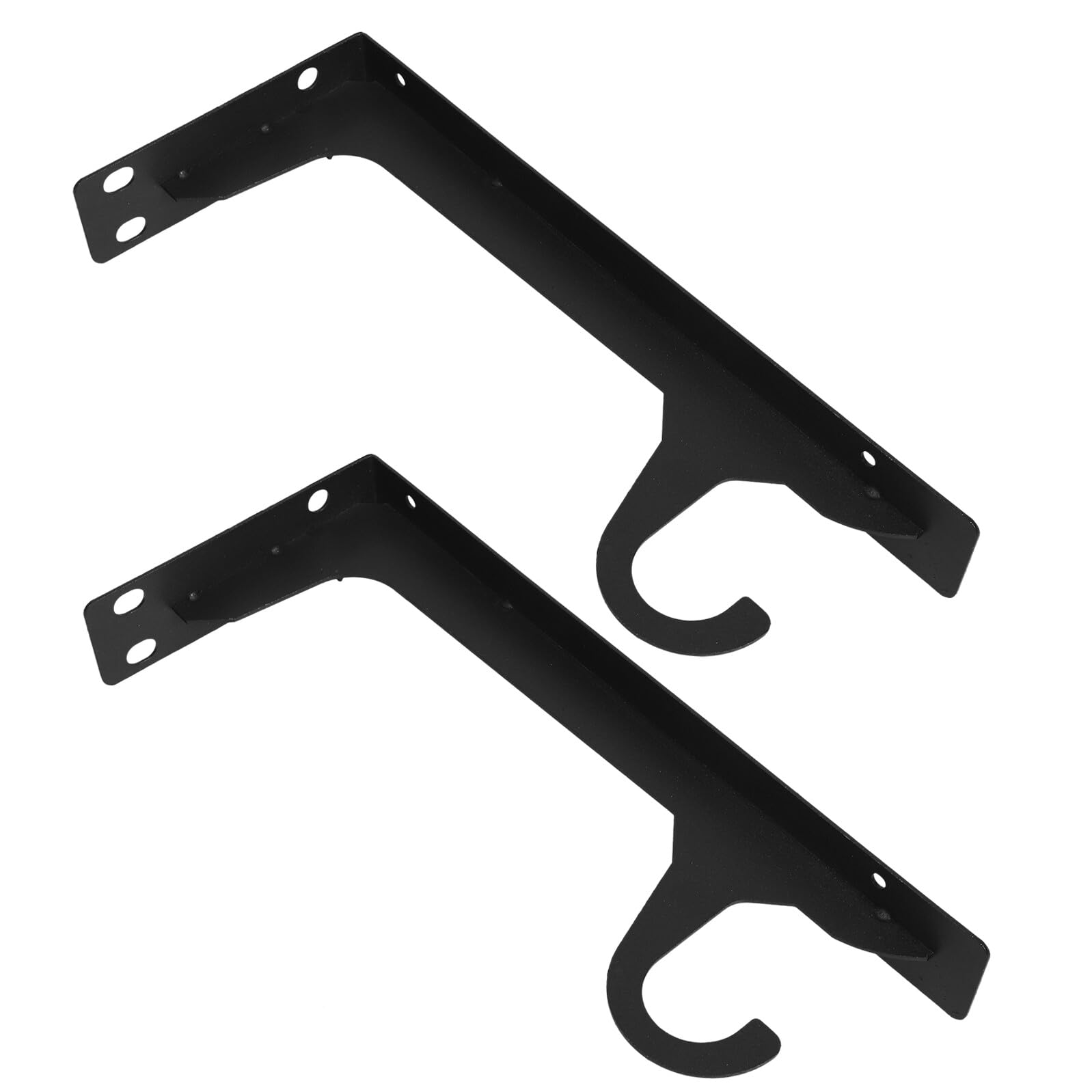 Soportes para estantes y barra de armario de pared PRETYZOOM en color blanco para dos piezas