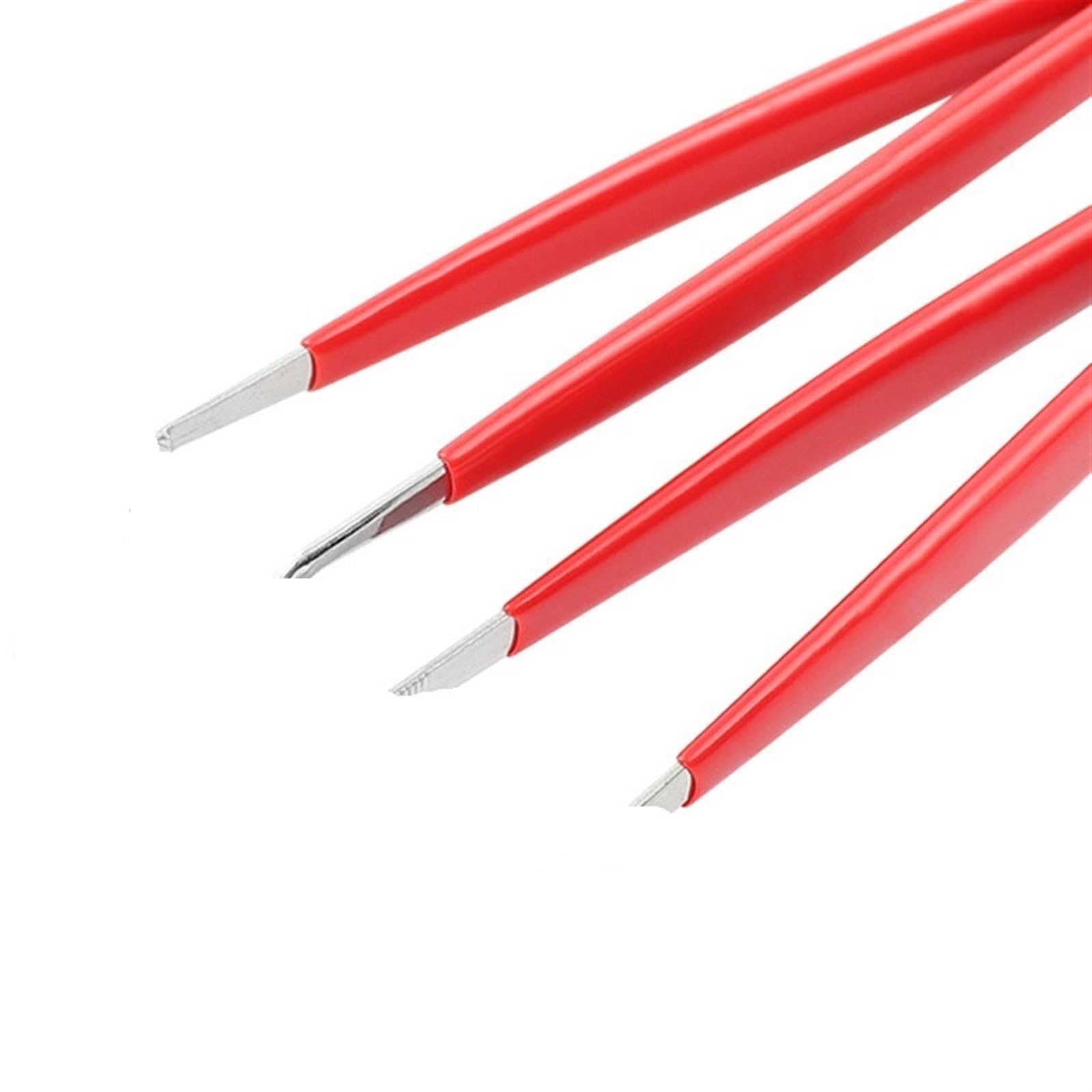 Pęseta do usuwania włosów izolowana pęseta ze stali nierdzewnej 160 mm pęseta szpiczasta/łokciowa do płyty głównej komputera układy scalone narzędzia do naprawy lutowania pęseta