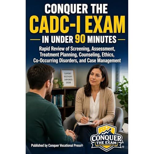 Conquer the CADC-I Exam in Under 90 Minutes: Rapid Review of Screening, Assessment, Treatment Planning, Counseling, Ethics, C