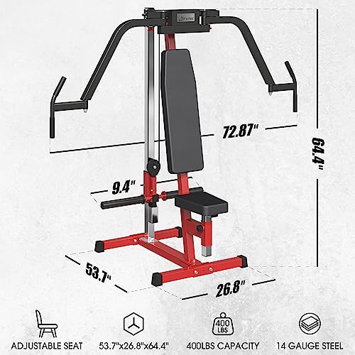 Chest Fly Machine, 350 lbs Upper Body Specialty Machine for Pectoral and Rear Deltoid, Reverse Delt Machine, Chest, Back, and Shoulder Training for Home Gym