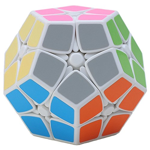 Willking Megaminx 2x2 Speed Cube Kilominx Dodecahedron Puzzle Toy White