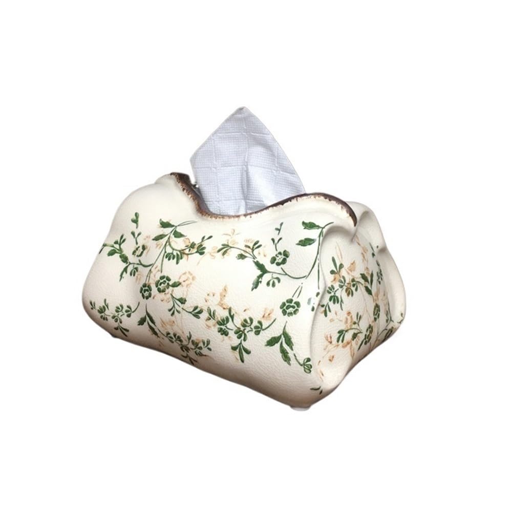 Tissue Holder Dispenser Household Ceramic Gold Tissue Box Simple Living Room Coffee Table Decorative Ornaments for Living Room