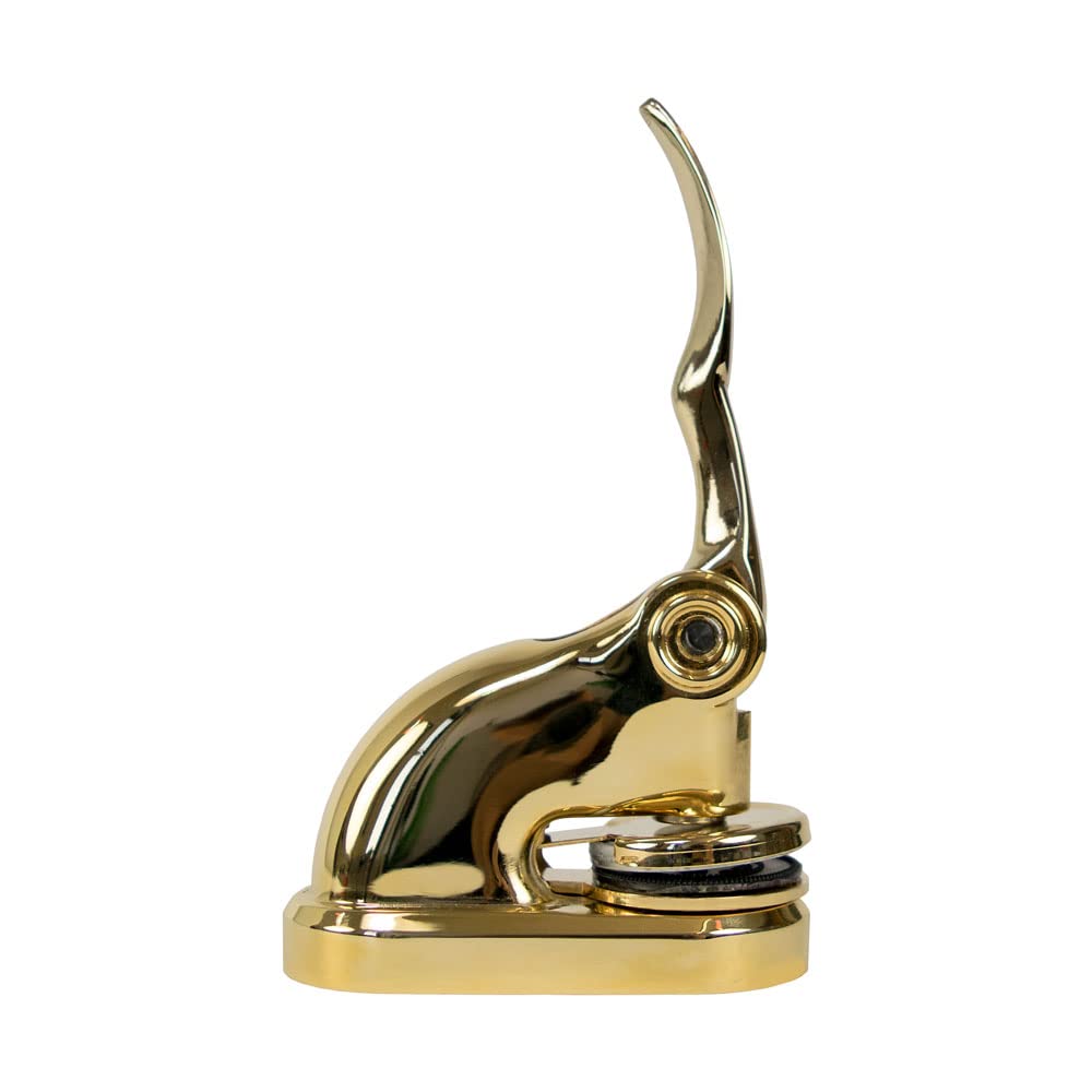 Buy Ex Libris Book Embosser (Open Book, Brass Desk Seal) Online at