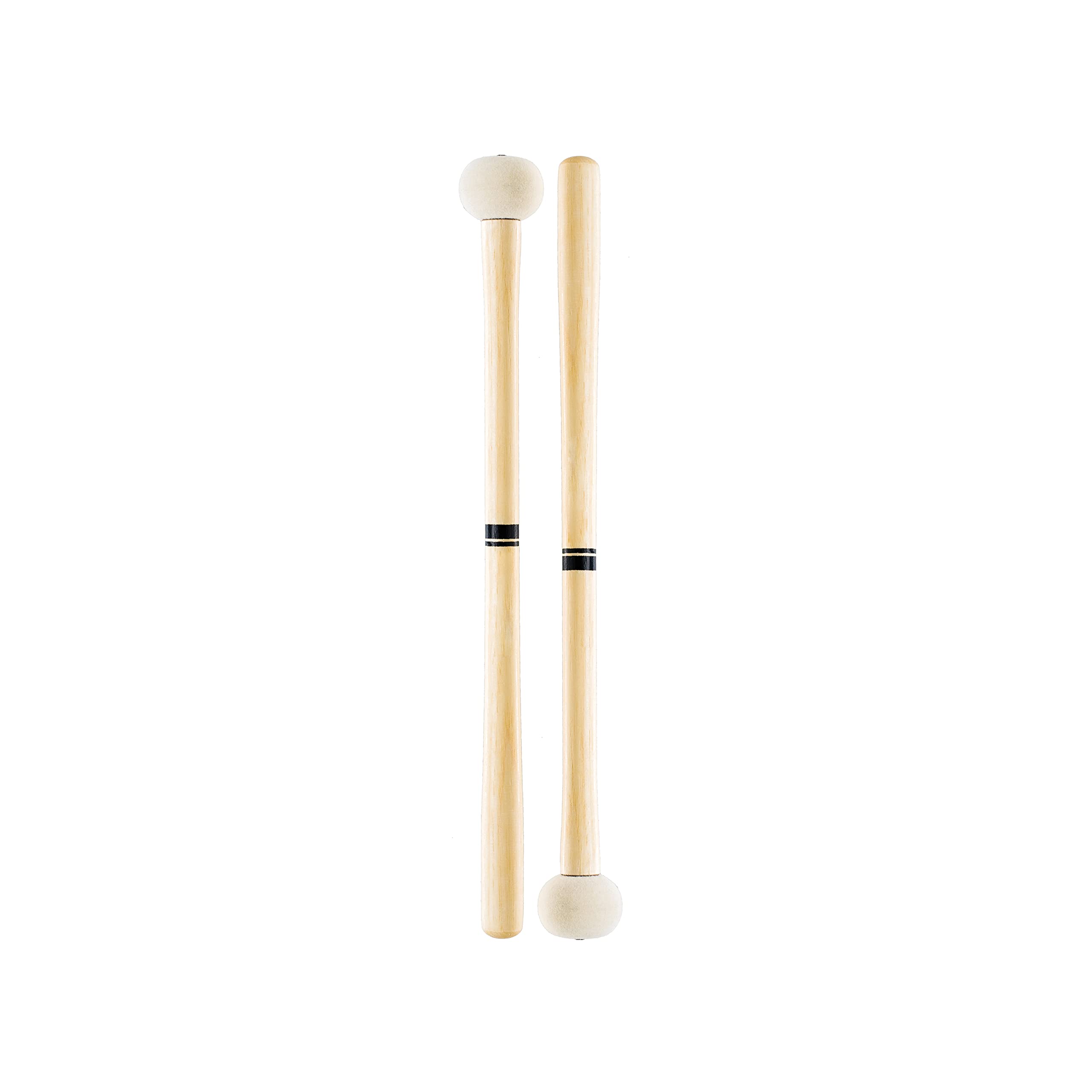 ProMark Bass Drum Mallets - Performer Series - Extra Dense Felt Head - Ideal for 20-22 inch Bass Drums - American Hickory Handles - Comfort Flare Grip - Exceptional Balance, Sound Projection - 1 Pair