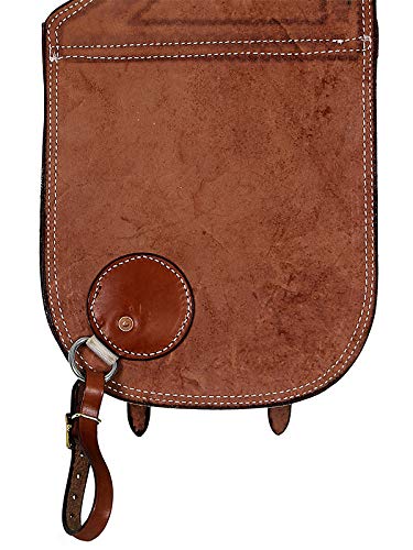 HUMAYL SADDLERY Horse Saddle Bag Western Cowhide Genuine Leather Equestrian Trail Tooling Carving Tooled Carved Pack Equipment Horse Saddle Bags Size: 10” L x 10” W x 3 ½” D inches, BAG146