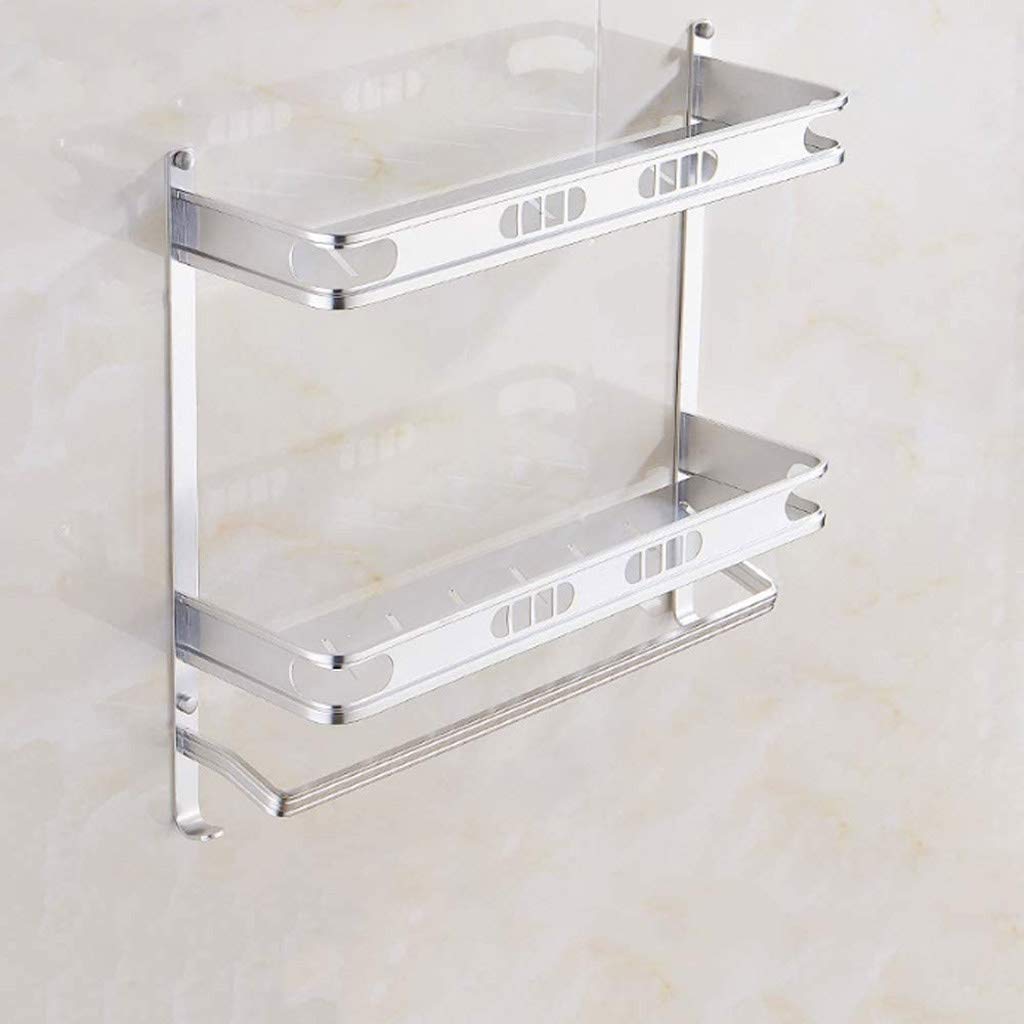 Douche à 2 couches étagère de salle de bain pour un rangement fluide de 39,5 cm