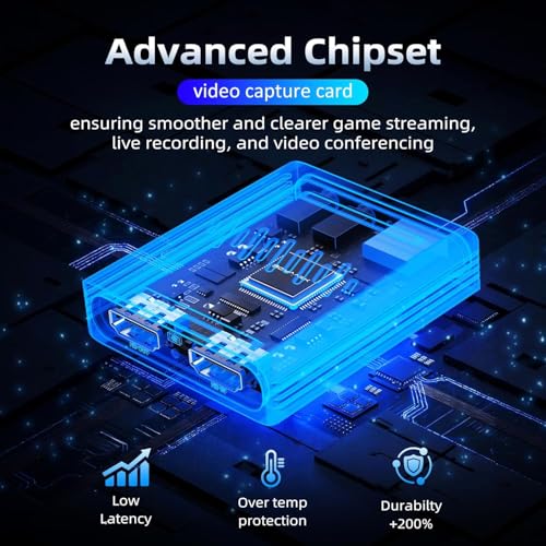 Image of ETZIN 4K 30Hz Audio Video Capture Card, 1080p 60fps USB 3.0 HDMI Video Capture Device, Full HD 1080P for Game Recording, Live Streaming Broadcasting Most Gaming Consoles /DSLR /OBS EPL-HC-V9