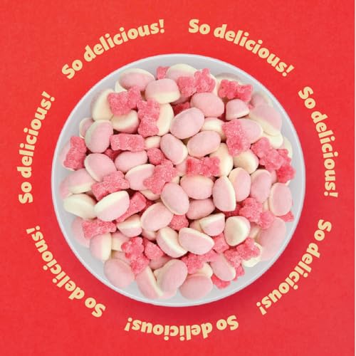 Pink Candy Mix | 2 Pound Bag | Sour Gummi Bears | Puffy Gummies | Tutti-Frutti and Strawberry Flavors | Pink Gummies for Baby Showers, Gender Reveal, Party Favors, and Candy Buffets