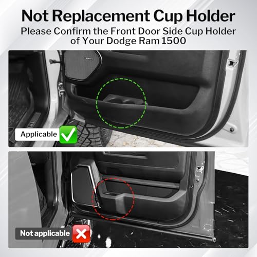 Inserto Portavasos Puerta Karltys Dodge Ram 1500 2019-2026 miniatura 2