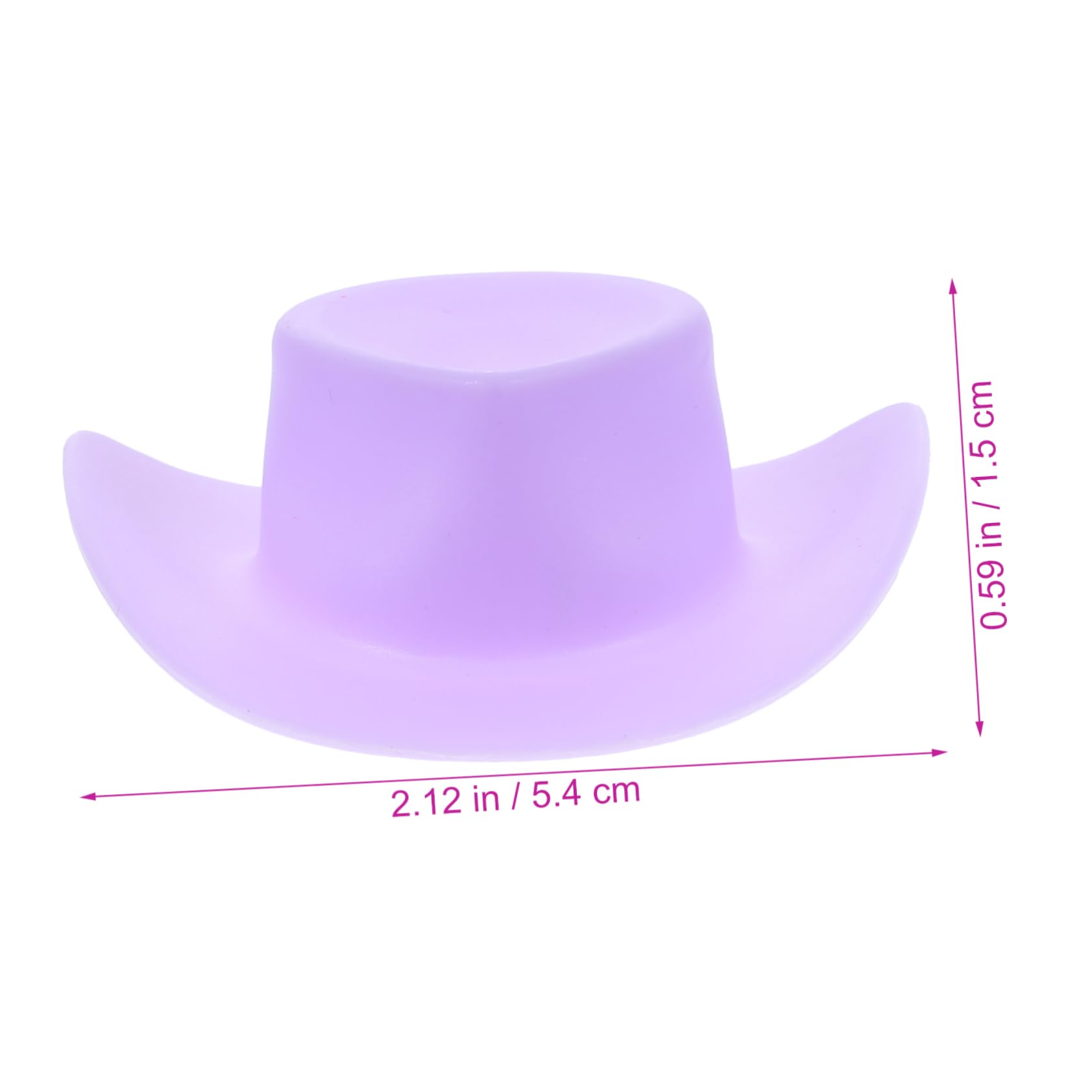 BRIGHTFUFU 40Pcs Miniature Cowboy Hats for Dolls Adorable Decorative Mini Hats Craft Props for and Doll Decor