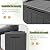 Greesum 31 Gallon Resin Deck Box All Weather Outdoor Storage Boxes for Patio Furniture Set,Outdoor Toys,Garden Tools,Gray