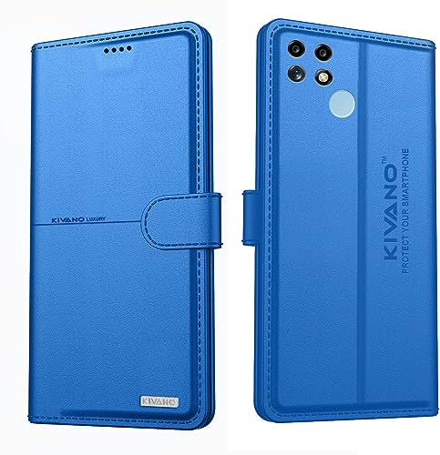 Image of KIVANO Compatible with Realme C25 / Realme C25s Flip Cover | Leather Finish | Inside Pockets & Inbuilt Stand | Shockproof Wallet Style Magnetic Closure Back Cover Case