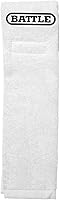 Battle Football Player Towel - Ultra Absorbent, Quick-Drying with Belt Hook Closure, White One Size