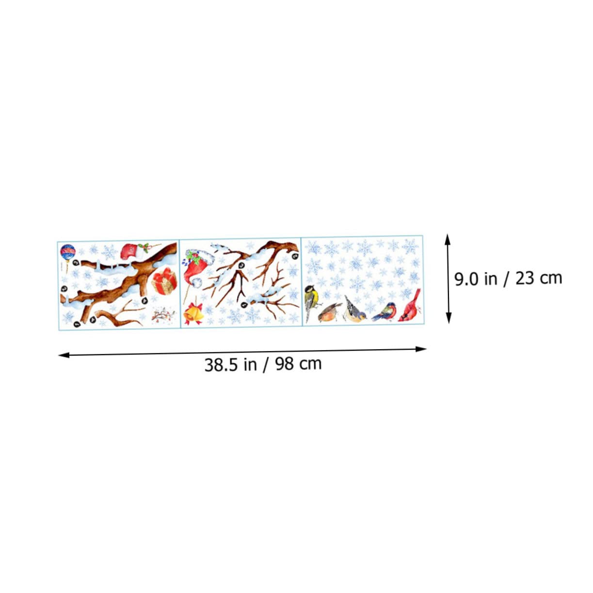 Zerodeko 5blätter Weihnachtliche Fensteraufkleber Selbstklebende Dekoration Für Fenster Und Türen Wiederverwendbar Mit Weihnachtsmotiven Wie Tannenbäumen Und Schneeflocken Für