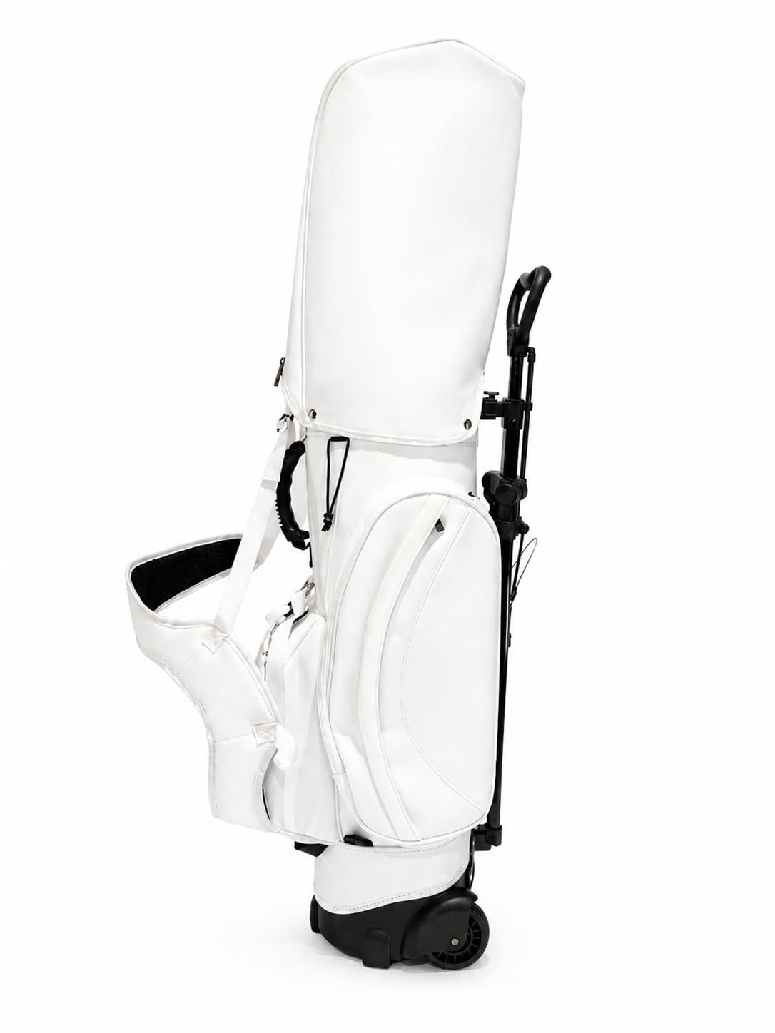 Golf Hybrid Tasche mit integriertem Trolley (Weiß)