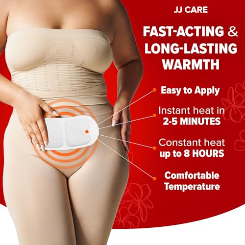 Image of Heat Patch for Menstrual Cramp Relief (6 pcs Large), Period for Cramps with Air-Activated Carbon, Menstrual Heating Patches for Period - 3.74 x 7.87 inches