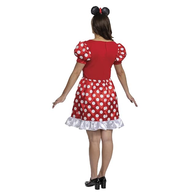 Foto 3 de 8 de DISGUISE Disfraz clásico de Minnie Mouse de Disney, vestido con cinturón y diadema, 8-10