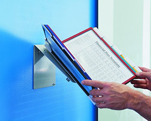 Durable Rotating Portrait/Landscape Reference Sysetm For Desktop/Wall, 10 Double-Sided Panels, Letter-Size, Assorted Colors, Vario Design (551500) #TOP6