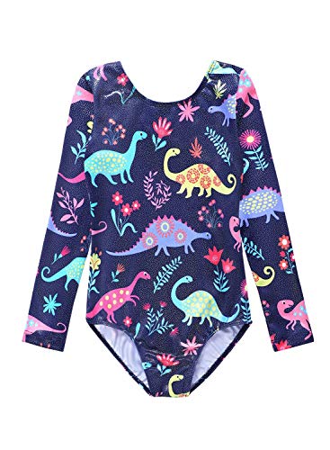 Toddler girl leotard gymnastics 2t 3t long sleeve dinosaur bodysuits outfits unitard