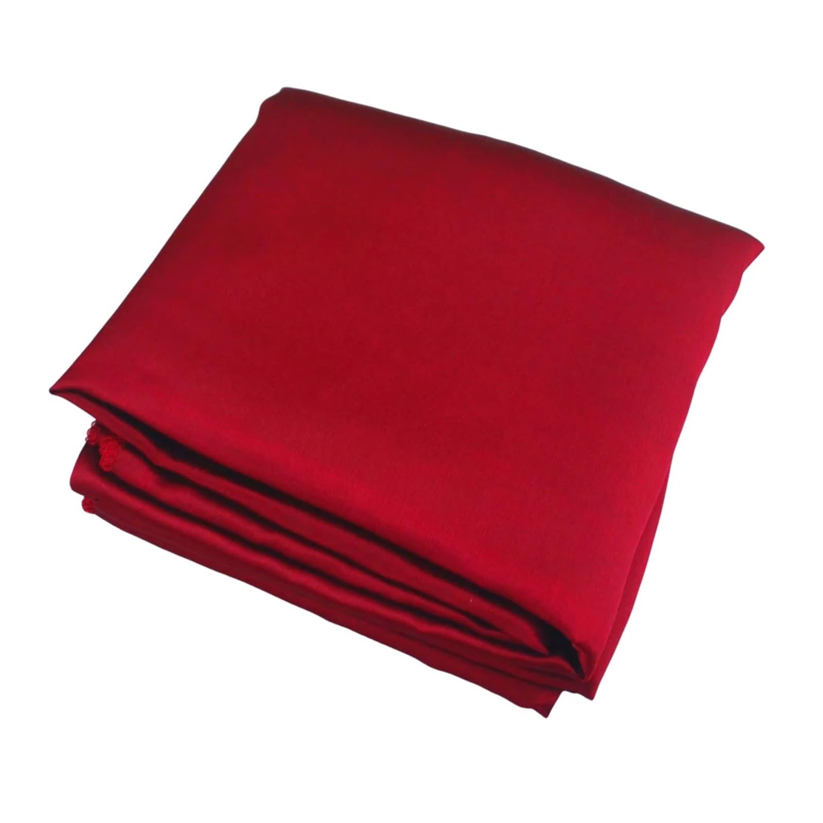 LuMOUzhou Reusable Rectangle Satin Tablecloth Round Satin Tablecloth Multicolor Multiple Sizes(Wine Red,Round 275CM-108INCH)