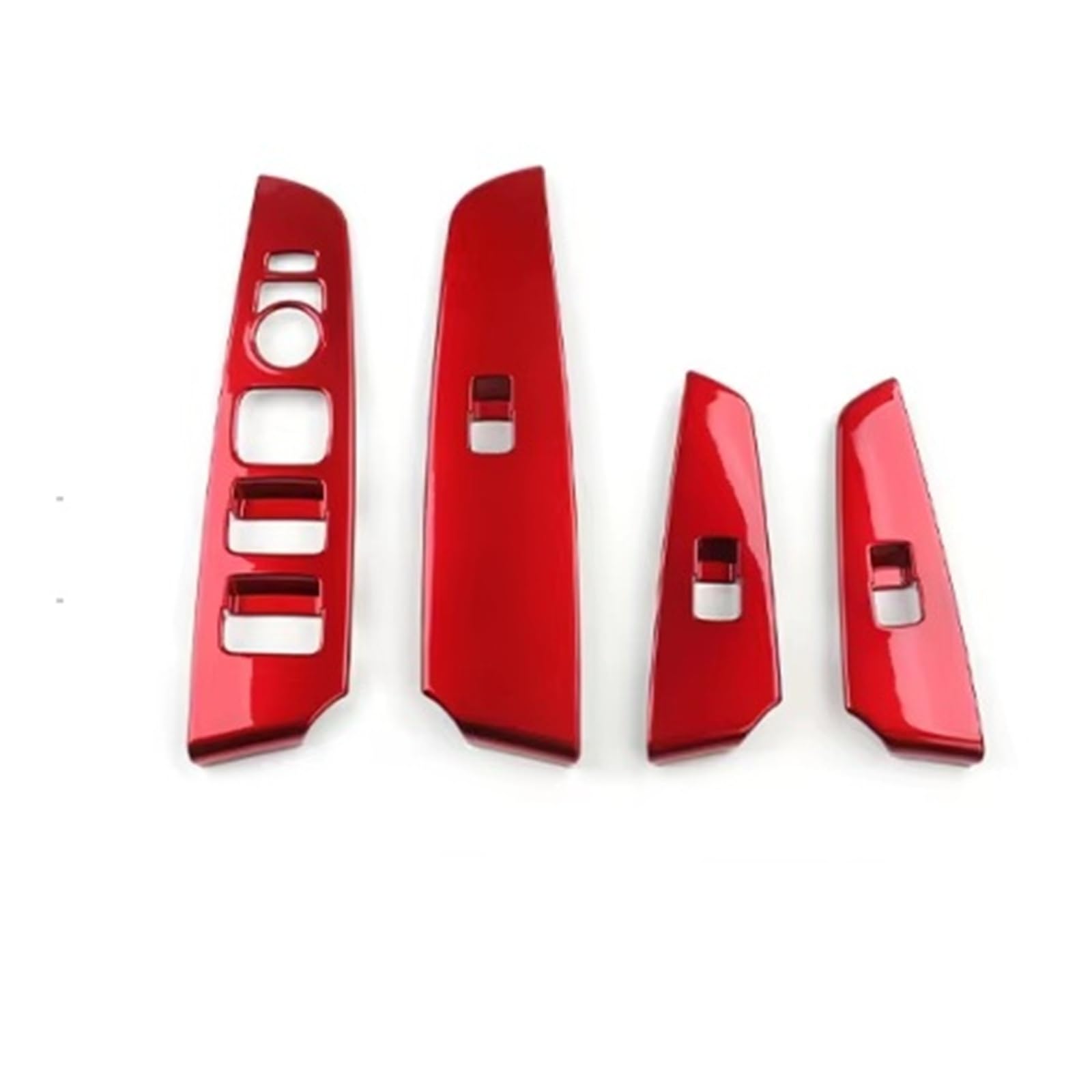 Interior Trim for Kia for Morning for Picanto 2021-2023 Red Interior Central Console Gear Shift Window Button Cover Upper Air Vent Outlet Trim Panel Frame Cover(Window Switch Button)