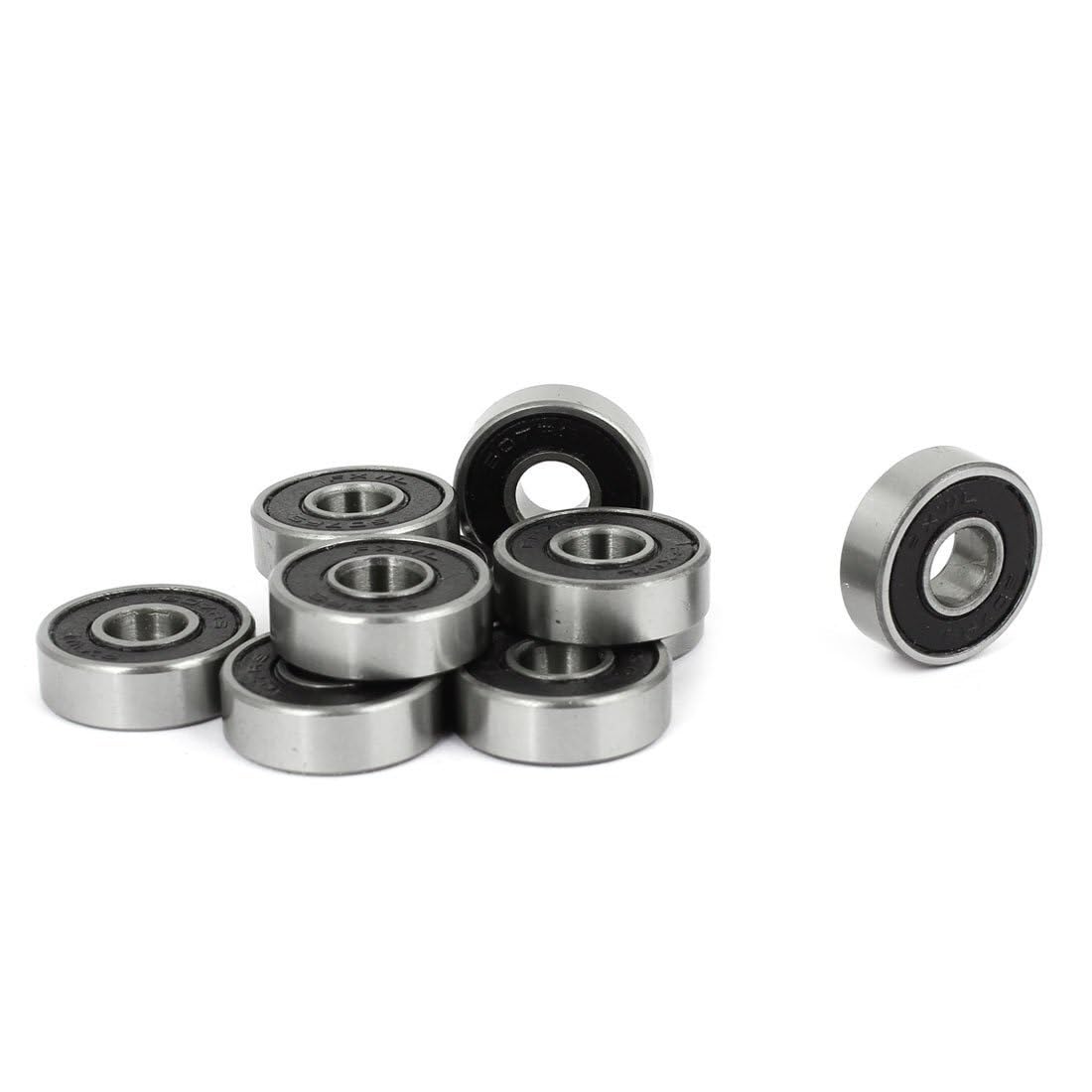 Rodamientos, 10 piezas 19 mm x 7 6 Rodamiento rígido de bolas metal una hilera 607RS