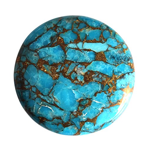 Cabochon Mohave Turquoise bleu pour imaginer vos parures d'été et bijoux bohèmes chic