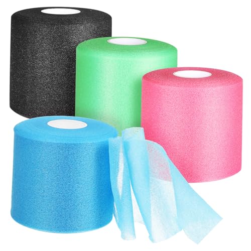 MUSISALY Sponge Skin Mask for Sports Pre Wrap Tape Blue Comfortable Material Elastic Multi-Purpose