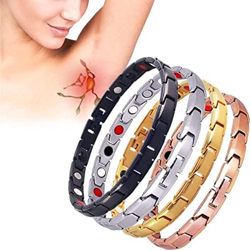 LONGLUAN Lymph Drainage Magnetic Bracelet - Imagineitem Magnetic Lymph Detox Bracelet - Anti Swelling Bracelet - Magnetic Therapy Bracelets for Arthritis Pain Relief (Multi)
