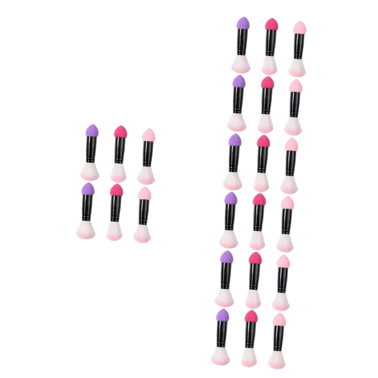 FRCOLOR pennelli per cipria double face, per make up, per fard, per cipria, per correttore, per contorni