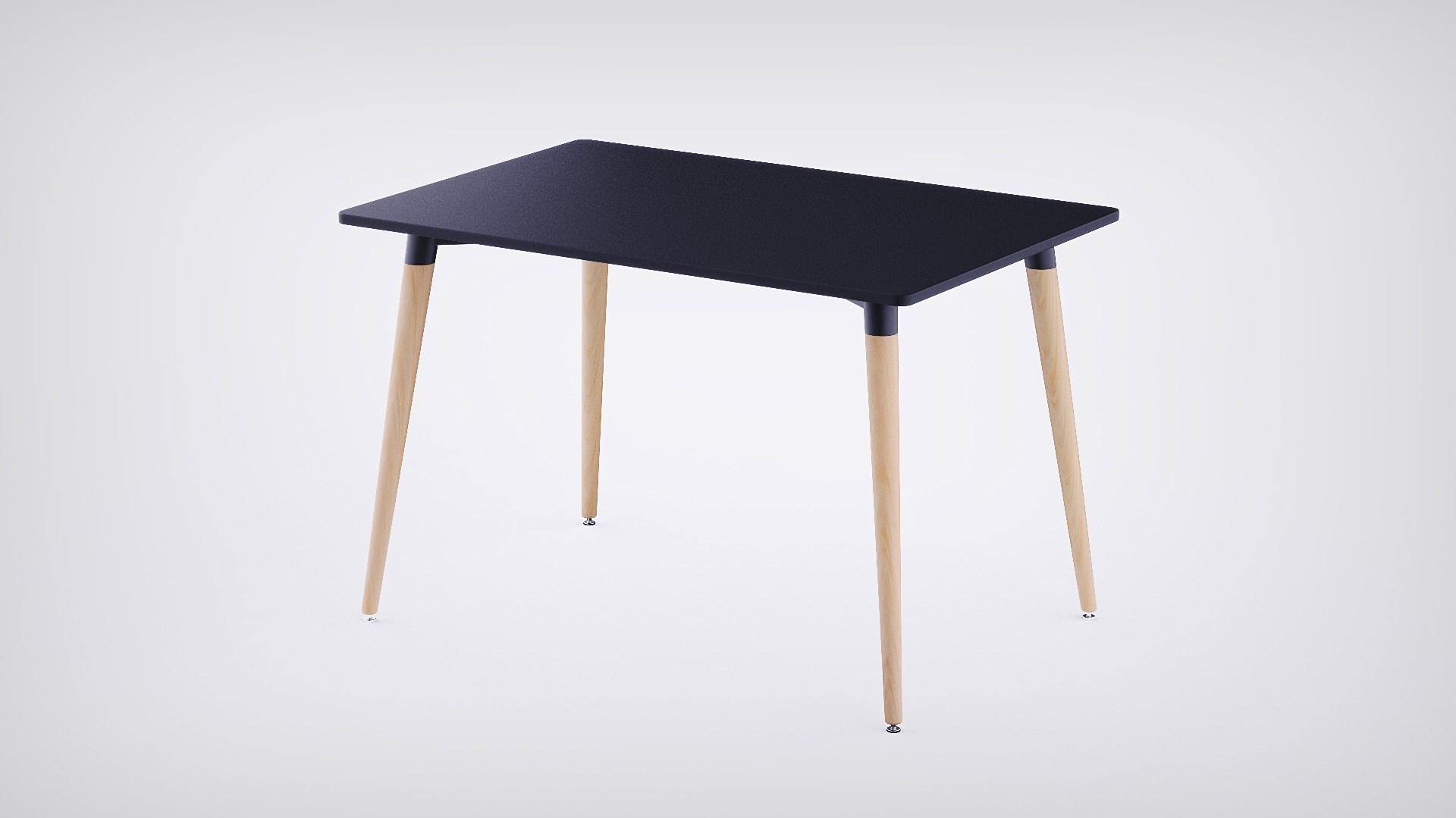 Mahmayi Cenare Eames Style Side Table With Natural Wood Legs