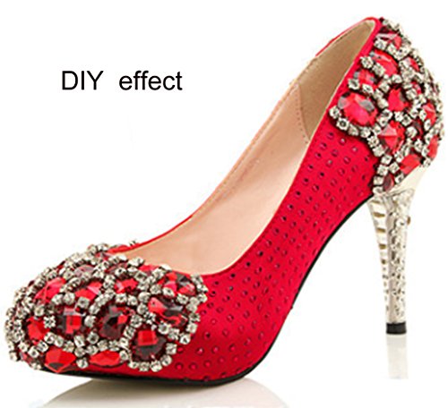 Honbay 10 Yard Crystal Rhinestone Close Chain Trim Sewing Craft 2.5Mm Silver Color (Ab) #TOP2